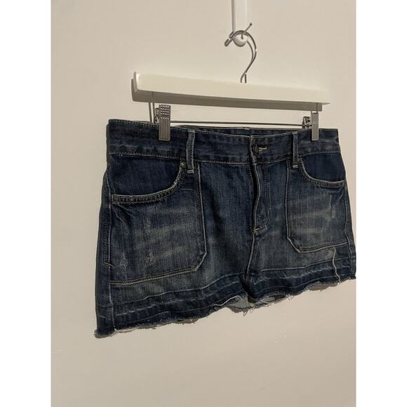 Y2K Abercrombie Fitch Jean Mini Skirt Size 6 - Picture 2 of 6